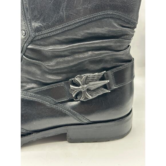 MARK NASON Lounge U Rock Ankle Boots Leather Moto Sz 14 $550 main image 7